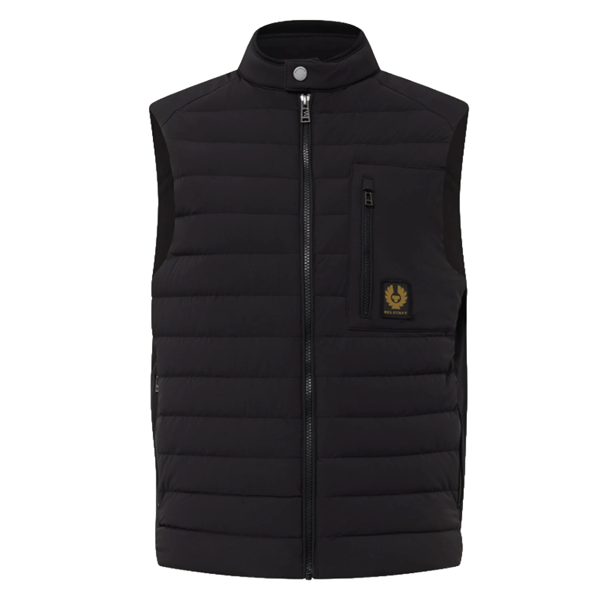 Belstaff Chassis Gilet Black FREE UK Delivery, FREE 365 Day Returns | Moto Central