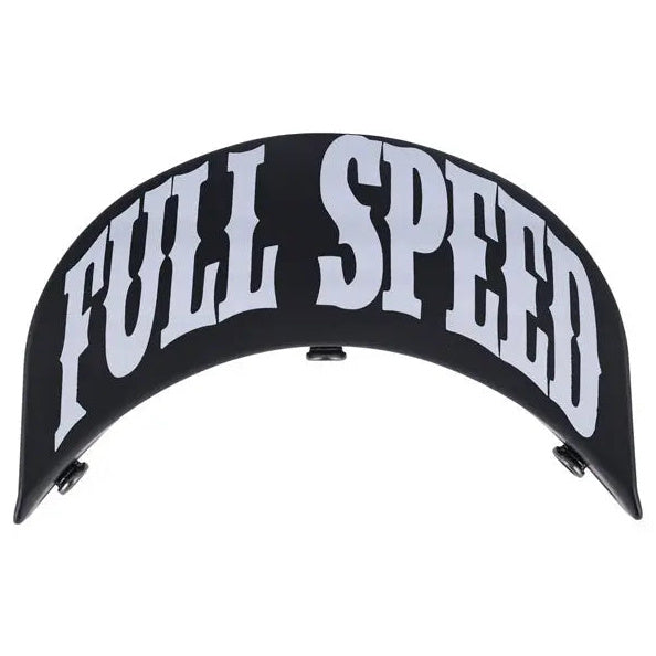 13 And A Half Scum Three-Stud Open-Face Helmet Peak Matt Black — front view