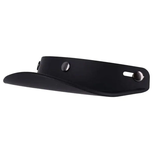 13 And A Half Scum Three-Stud Open-Face Helmet Peak Matt Black — underside view