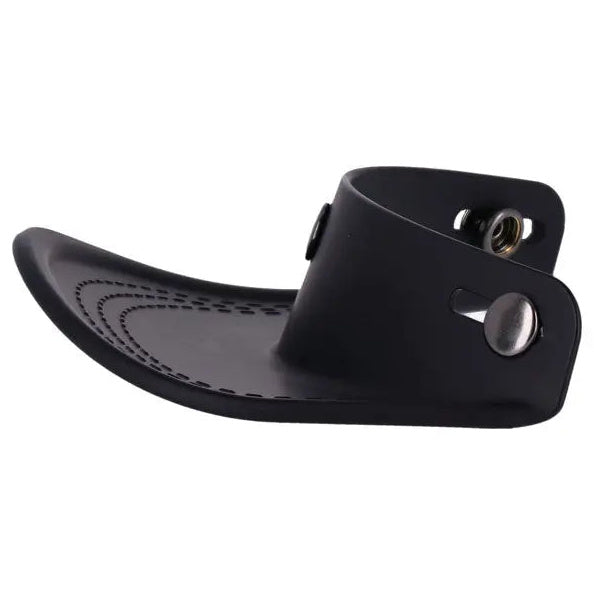 13 And A Half Scum Three-Stud Open-Face Helmet Peak Matt Black — side view