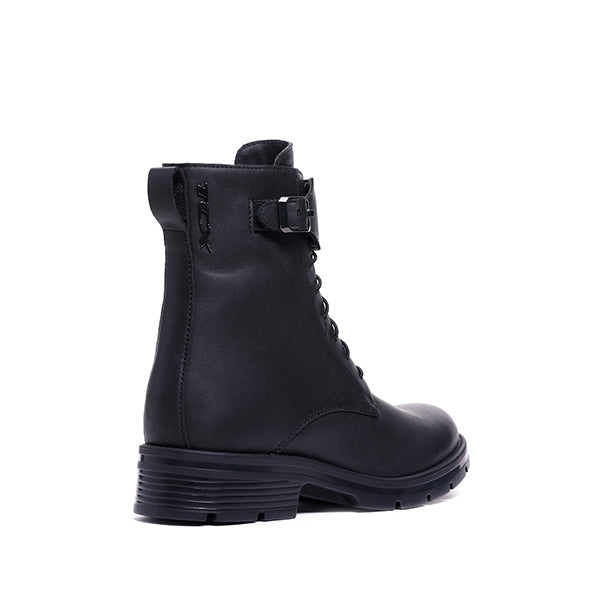 TCX Junity Waterproof Ladies Boots Black, single boot rear three-quarter view