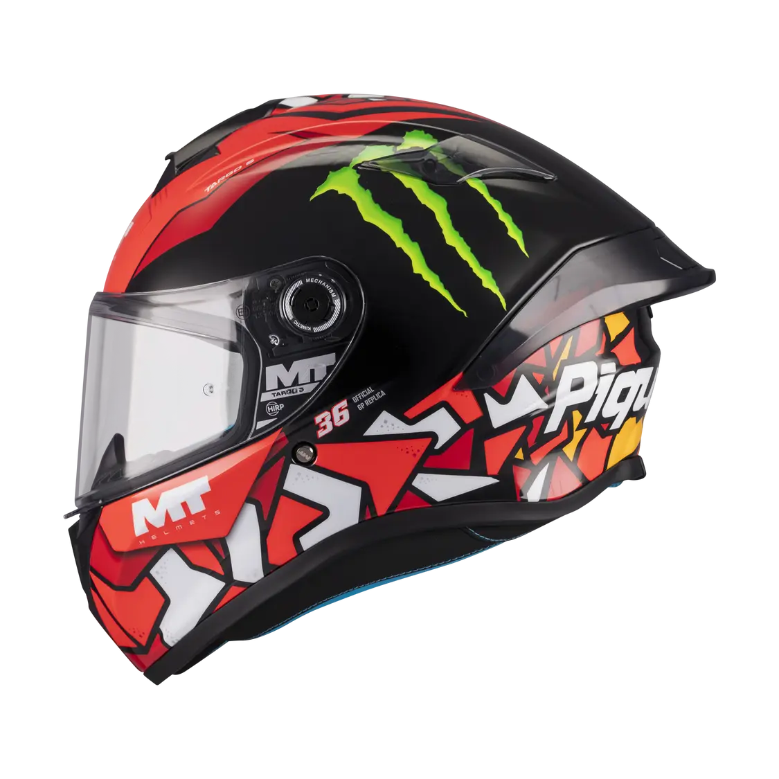 MT Helmet Targo S Piqueras B5 Gloss Red / Black FREE UK Delivery, FREE 365 Day Returns | Moto Central