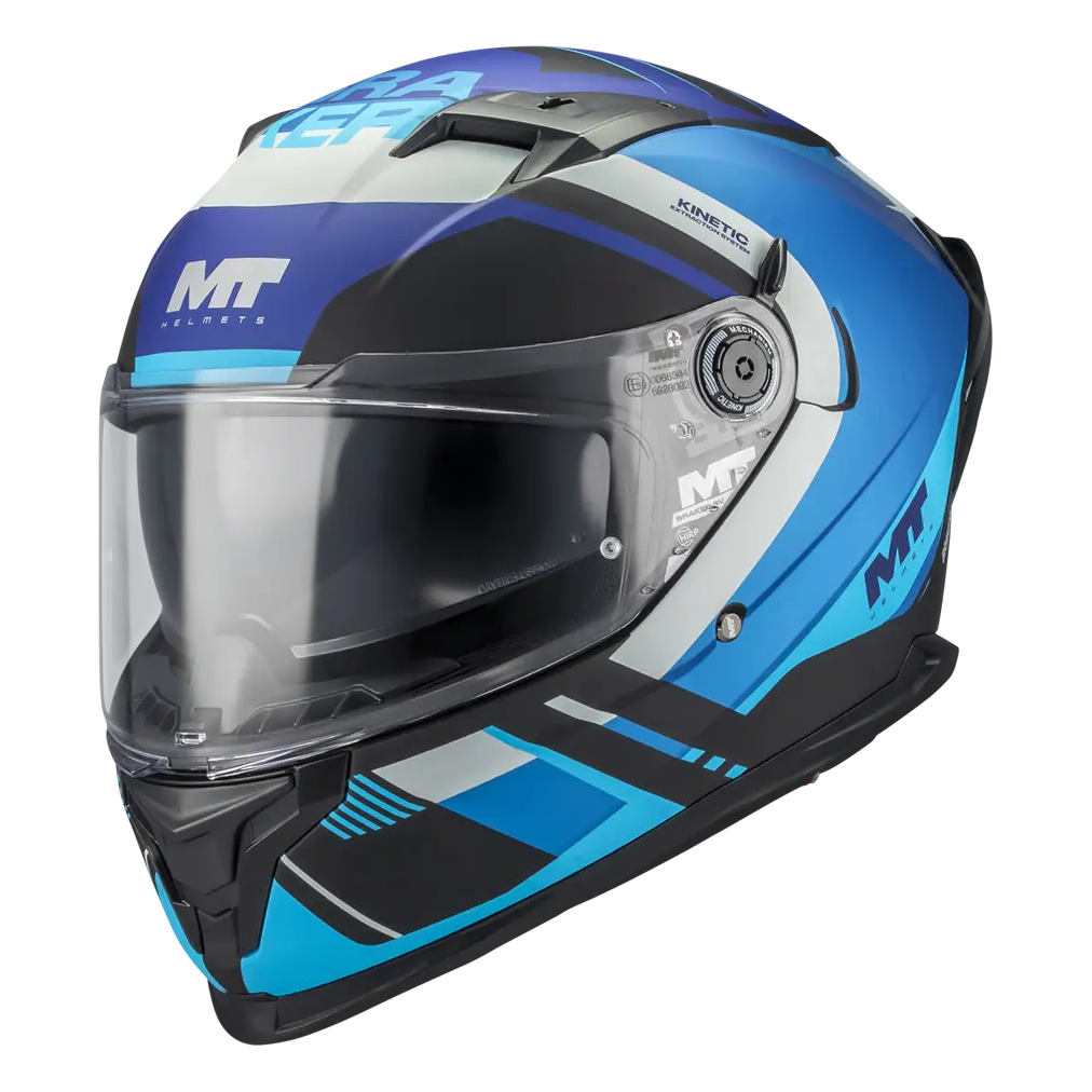 MT Helmet Braker SV Inception B7 Matt Blue / Black / Grey FREE UK Delivery, FREE 365 Day Returns | Moto Central