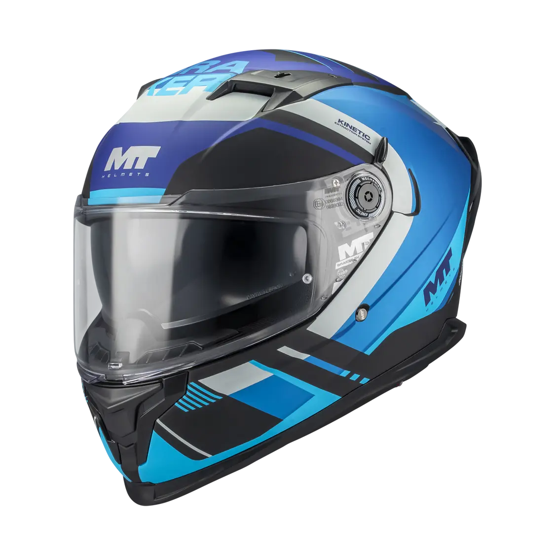 MT Helmet Braker SV Inception B7 Matt Blue / Black / Grey FREE UK Delivery, FREE 365 Day Returns | Moto Central