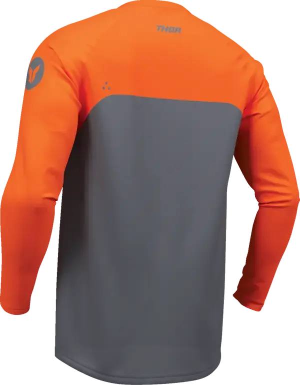 Thor Ridemode Menace Youth Jersey Charcoal Grey / Orange - FREE UK Shipping, FREE 365 Day Returns | Moto Central