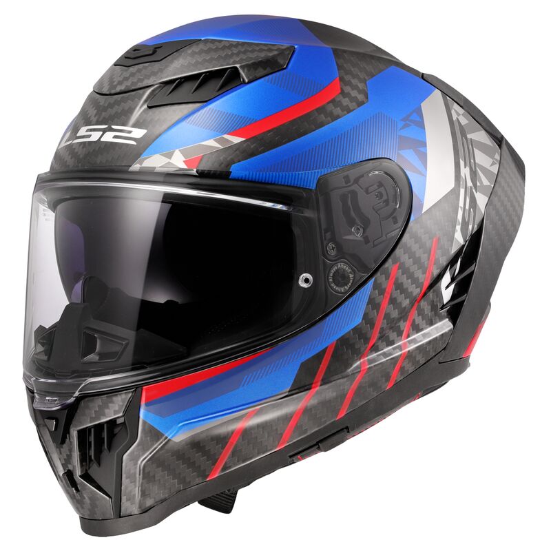 LS2 FF807 Dragon Trax Blue / Red
