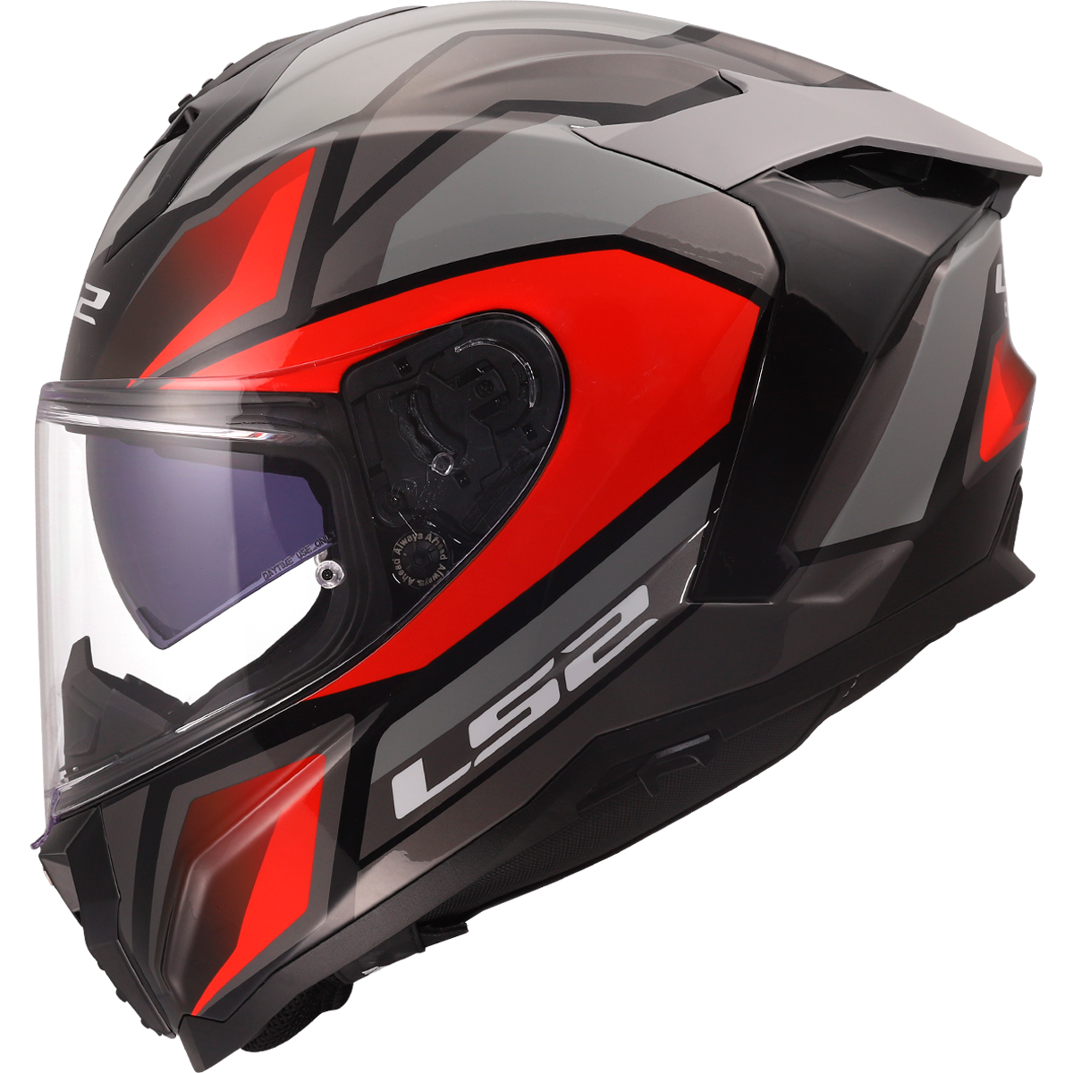LS2 FF817 Challenger 2 Viper Grey / Red FREE UK Delivery, FREE 365 Day Returns | Moto Central