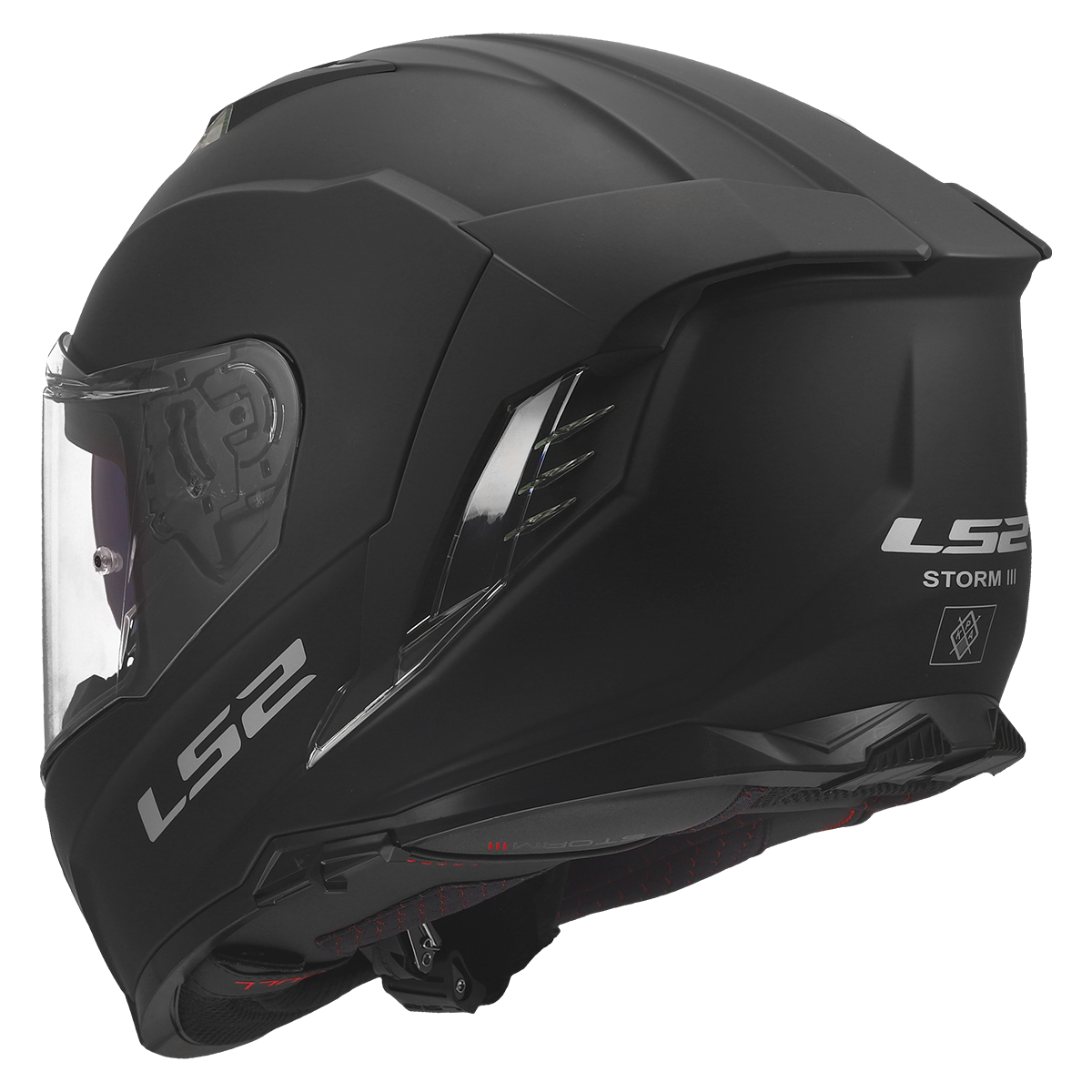 LS2 FF818 Storm 3 Solid Matt Black FREE UK Delivery, FREE 365 Day Returns | Moto Central