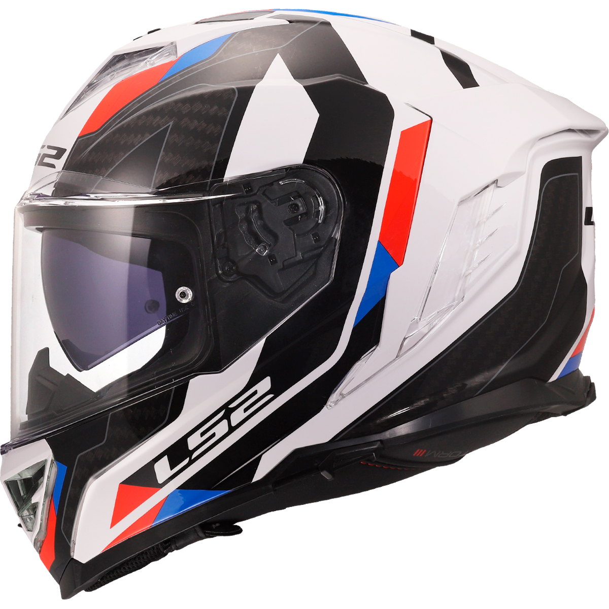 LS2 FF818 Storm 3 Sporty White / Blue / Red FREE UK Delivery, FREE 365 Day Returns | Moto Central