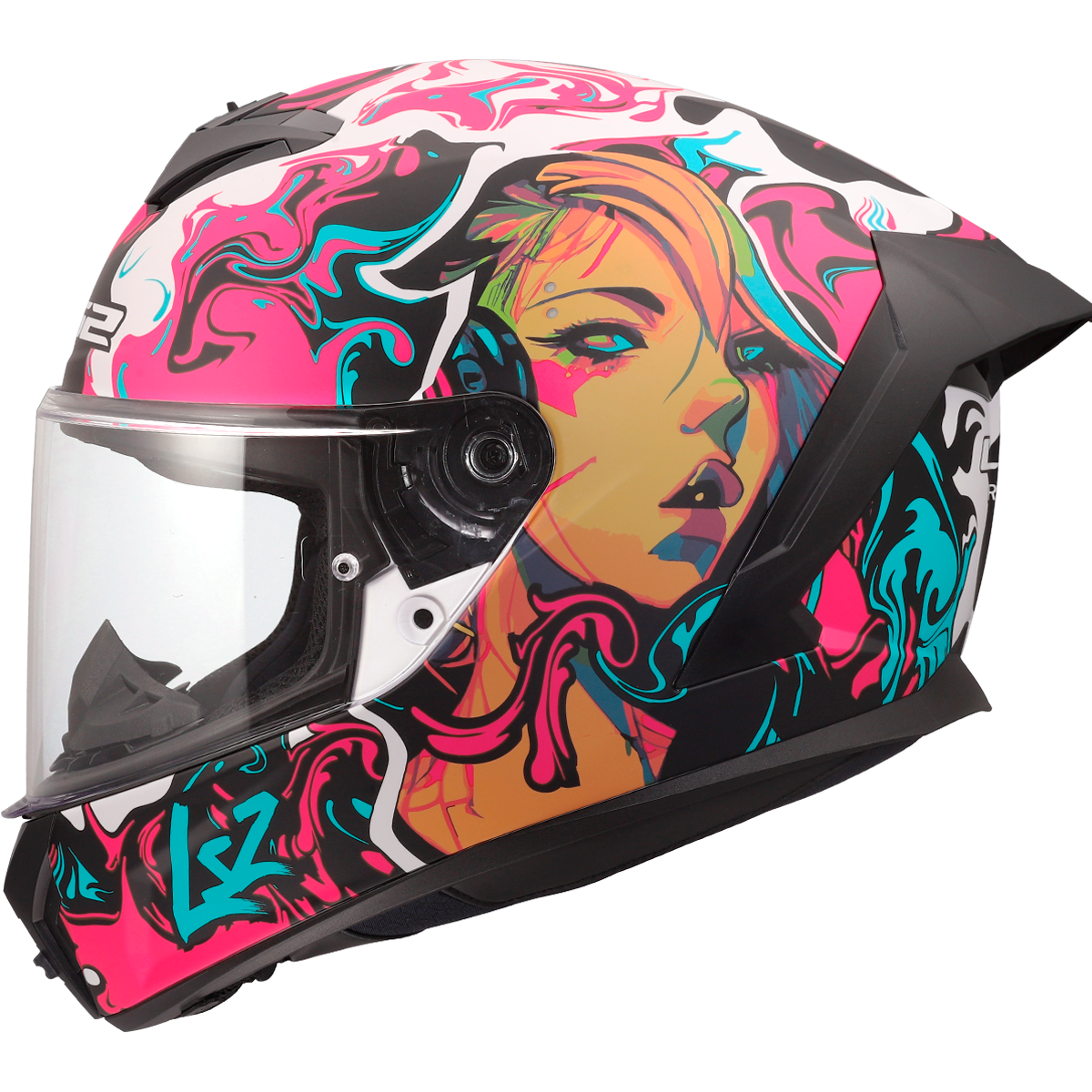 LS2 FF820 Rapid 3 Cyberg Purple / Cyan FREE UK Delivery, FREE 365 Day Returns | Moto Central