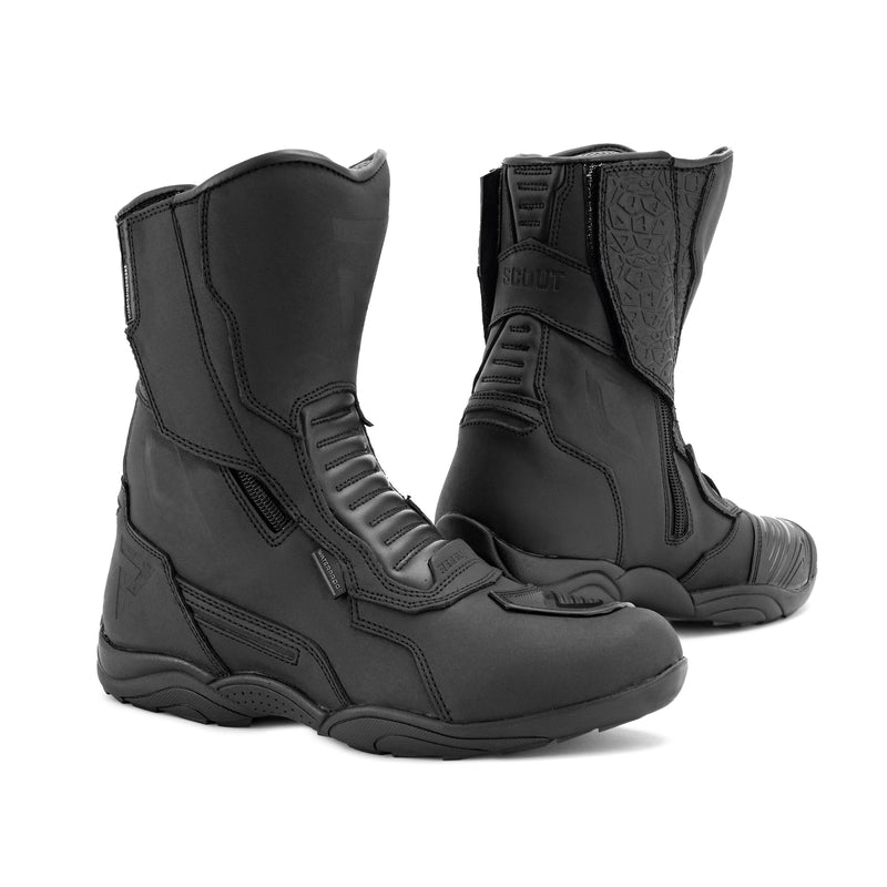 Rebelhorn Scout Boots Matt Black FREE UK Delivery, FREE 365 Day Returns | Moto Central