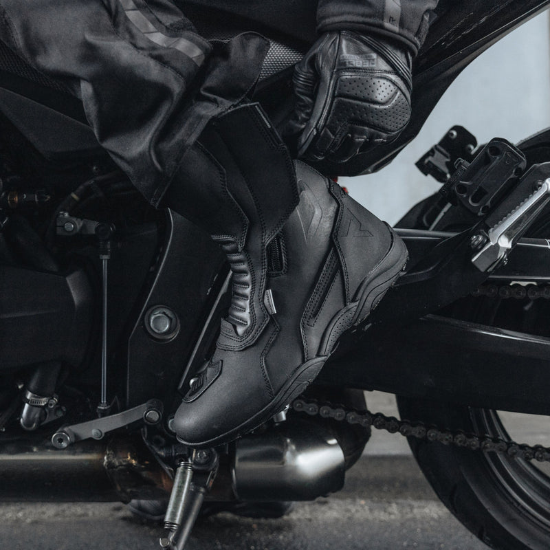 Rebelhorn Scout Boots Matt Black FREE UK Delivery, FREE 365 Day Returns | Moto Central