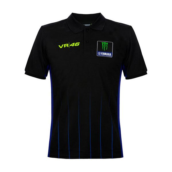 VR46 Yamaha Polo T-Shirt Black