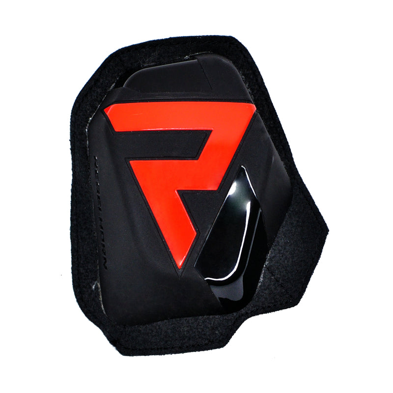 Rebelhorn Detachable Knee Slider (Velro System) Black / Fluo Red FREE UK Delivery, FREE 365 Day Returns | Moto Central