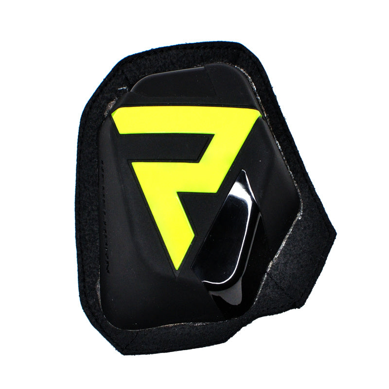 Rebelhorn Detachable Knee Slider (Velro System) Black / Fluo Yellow FREE UK Delivery, FREE 365 Day Returns | Moto Central