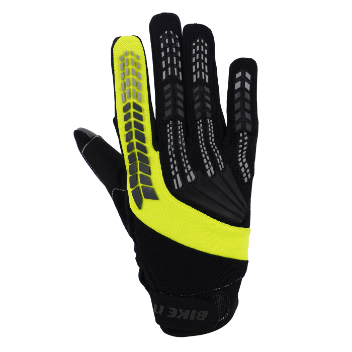 Bike It Vapor-S Lightweight Textile Gloves Black / Yellow