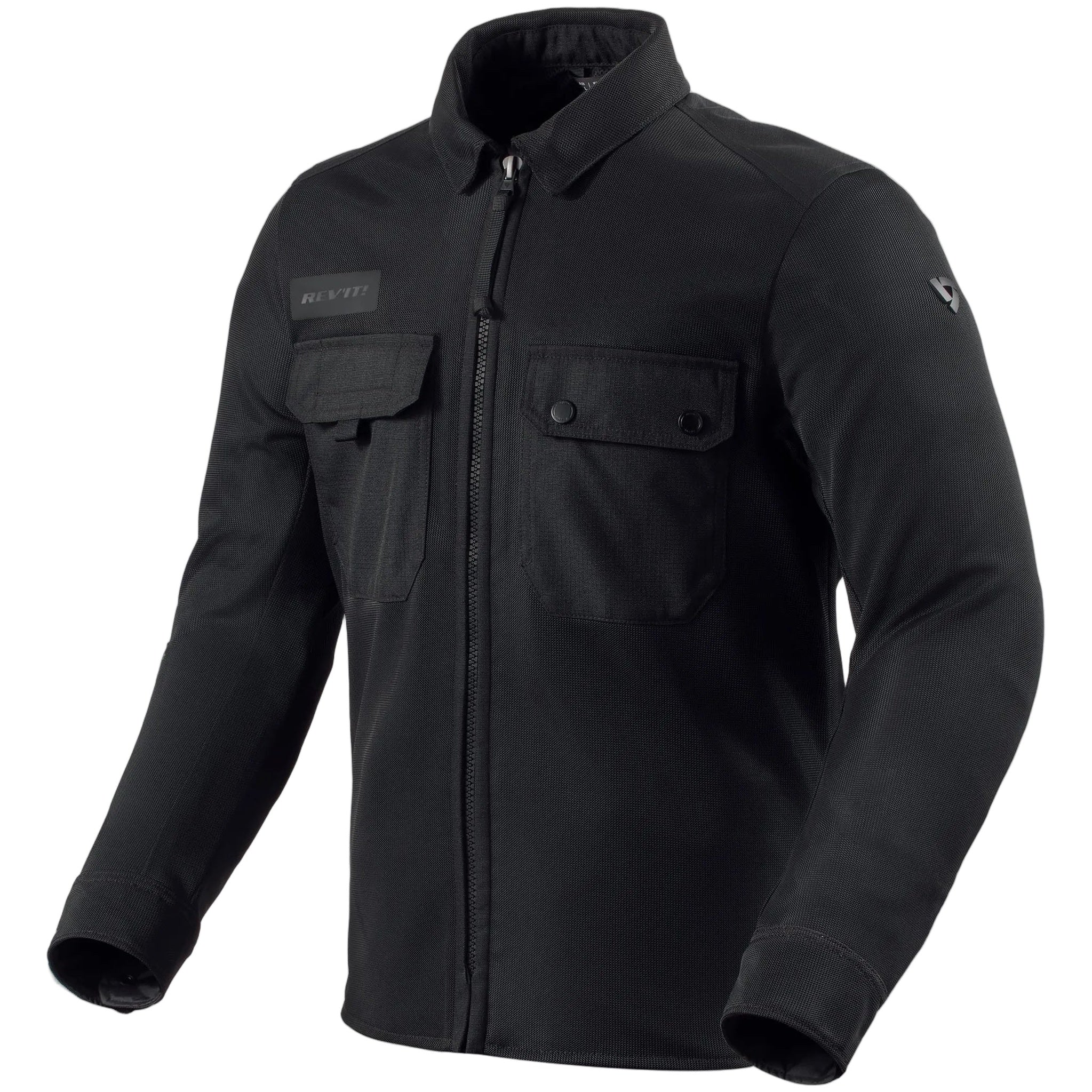 Revit Tracer Air 3 Overshirt Black, front view