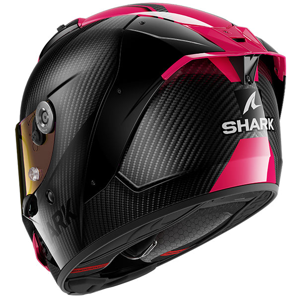 Shark Aeron Carbon Skin Carbon / Violet / Black - FREE UK Shipping, FREE 365 Day Returns | Moto Central