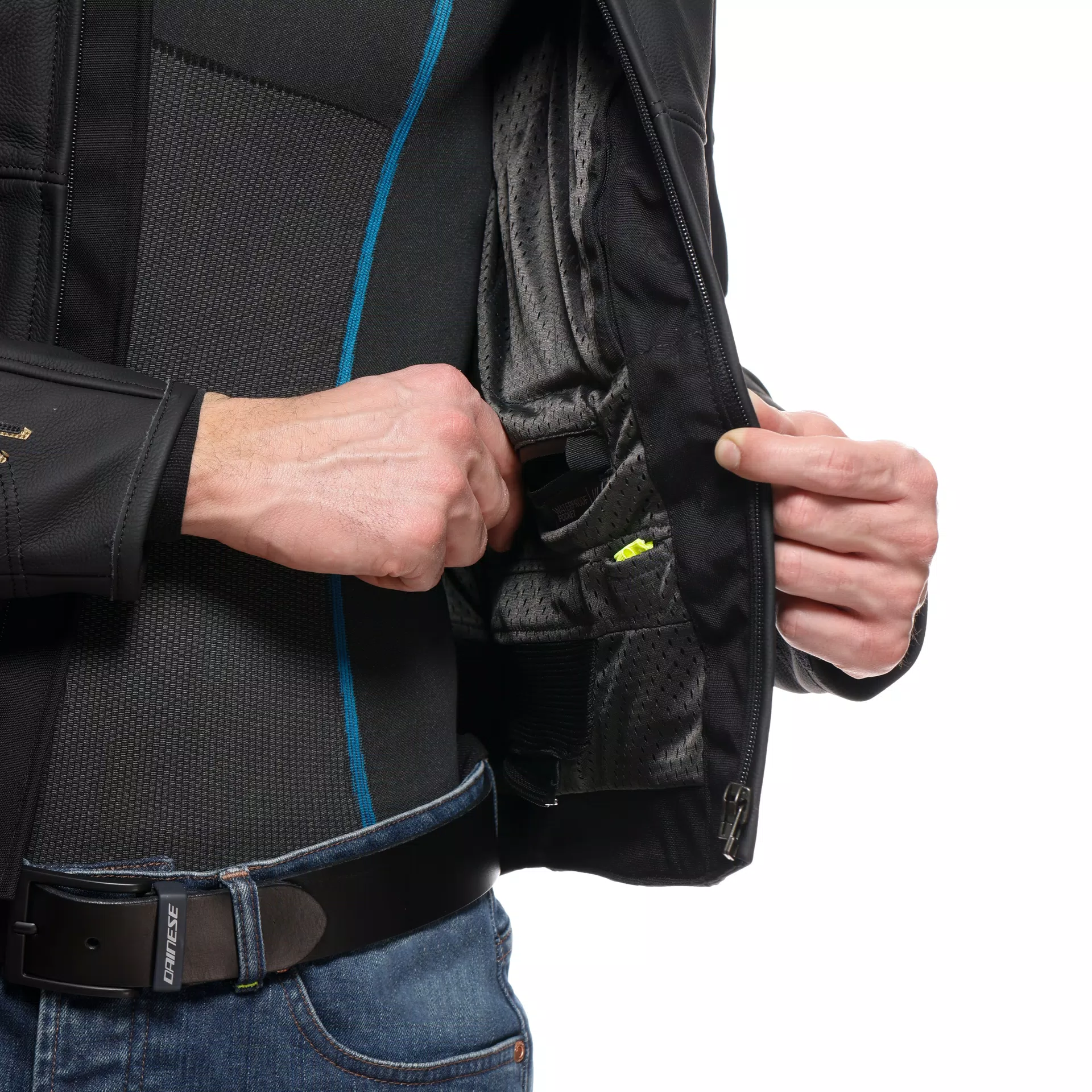 Dainese Racing 5 Leather Jacket Black / Gold