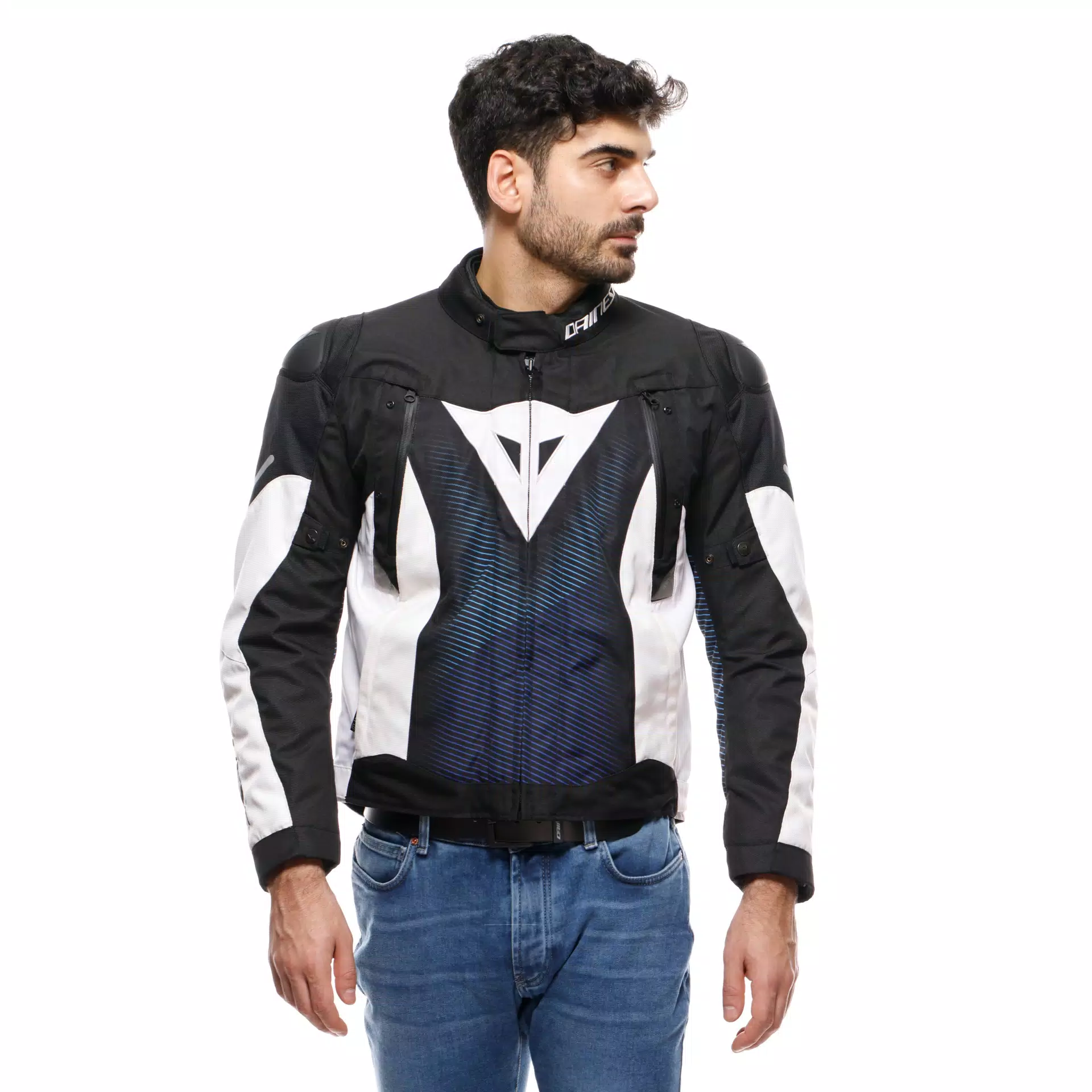 Dainese Super Sprint D-Dry Textile Jacket Black / Blue / White
