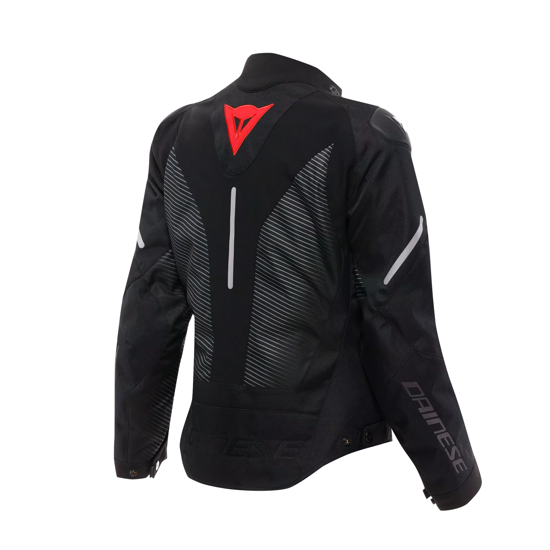 Dainese Super Sprint D-Dry Ladies Textile Jacket Black / Lava Red