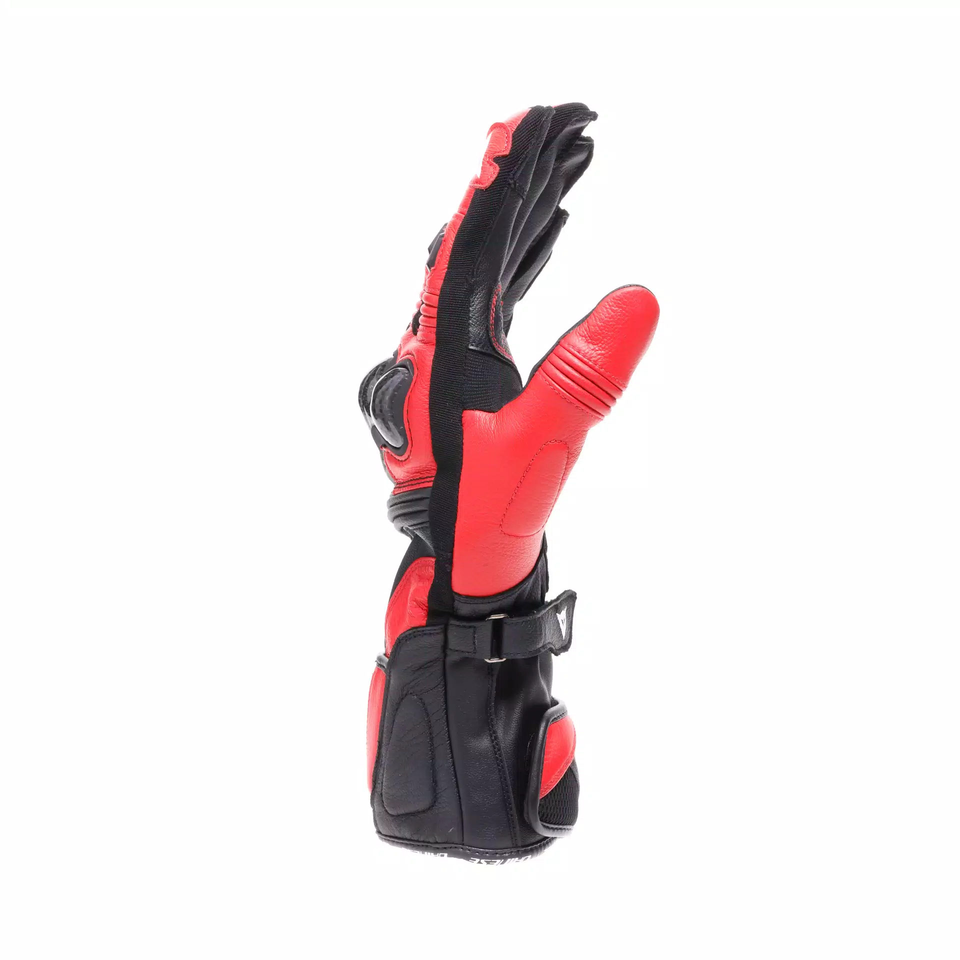 Dainese Reacto Carbon Long Gloves Black / Lava Red
