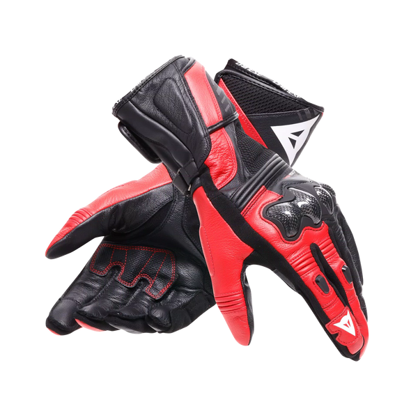 Dainese Reacto Carbon Long Gloves Black/Lava Red FREE UK Delivery