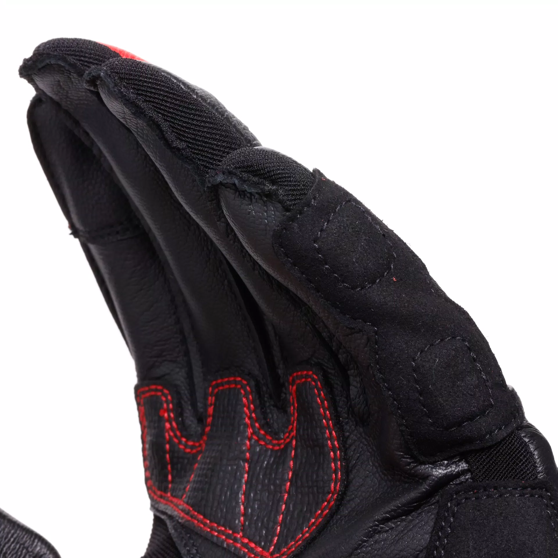 Dainese Reacto Carbon Long Gloves Black / Lava Red