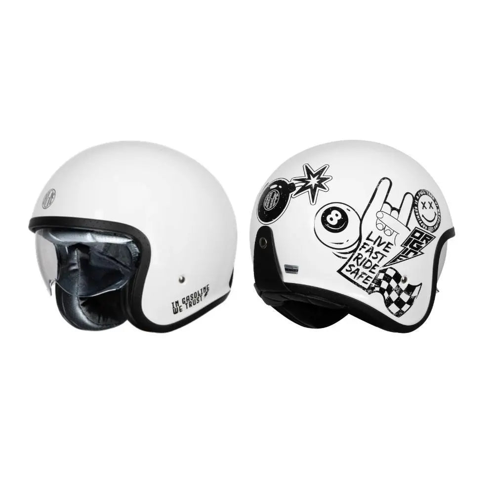 Origine Spirit 22.06 Sticky Gloss White FREE UK Delivery, FREE 365 Day Returns | Moto Central