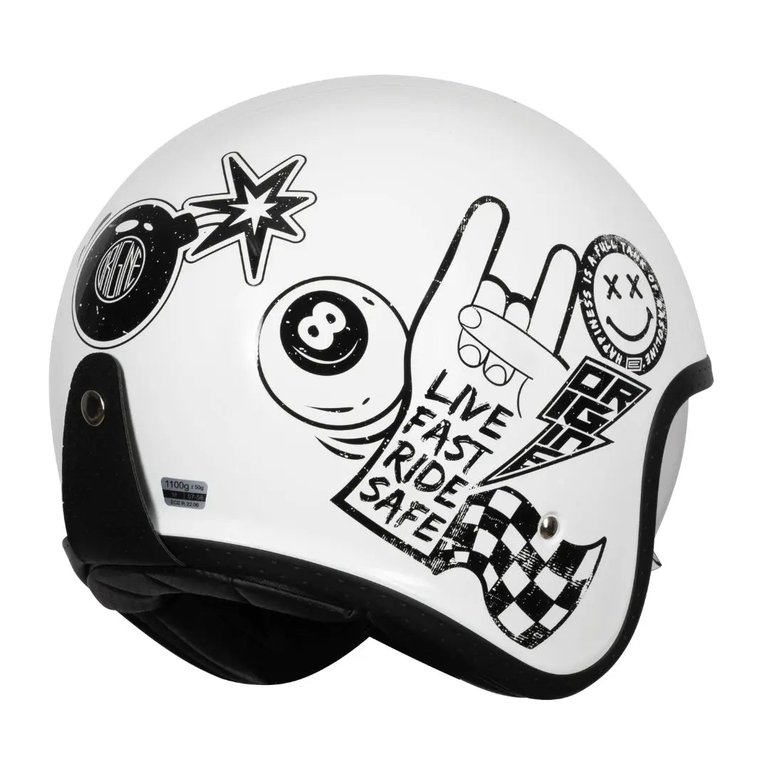 Origine Spirit 22.06 Sticky Gloss White FREE UK Delivery, FREE 365 Day Returns | Moto Central