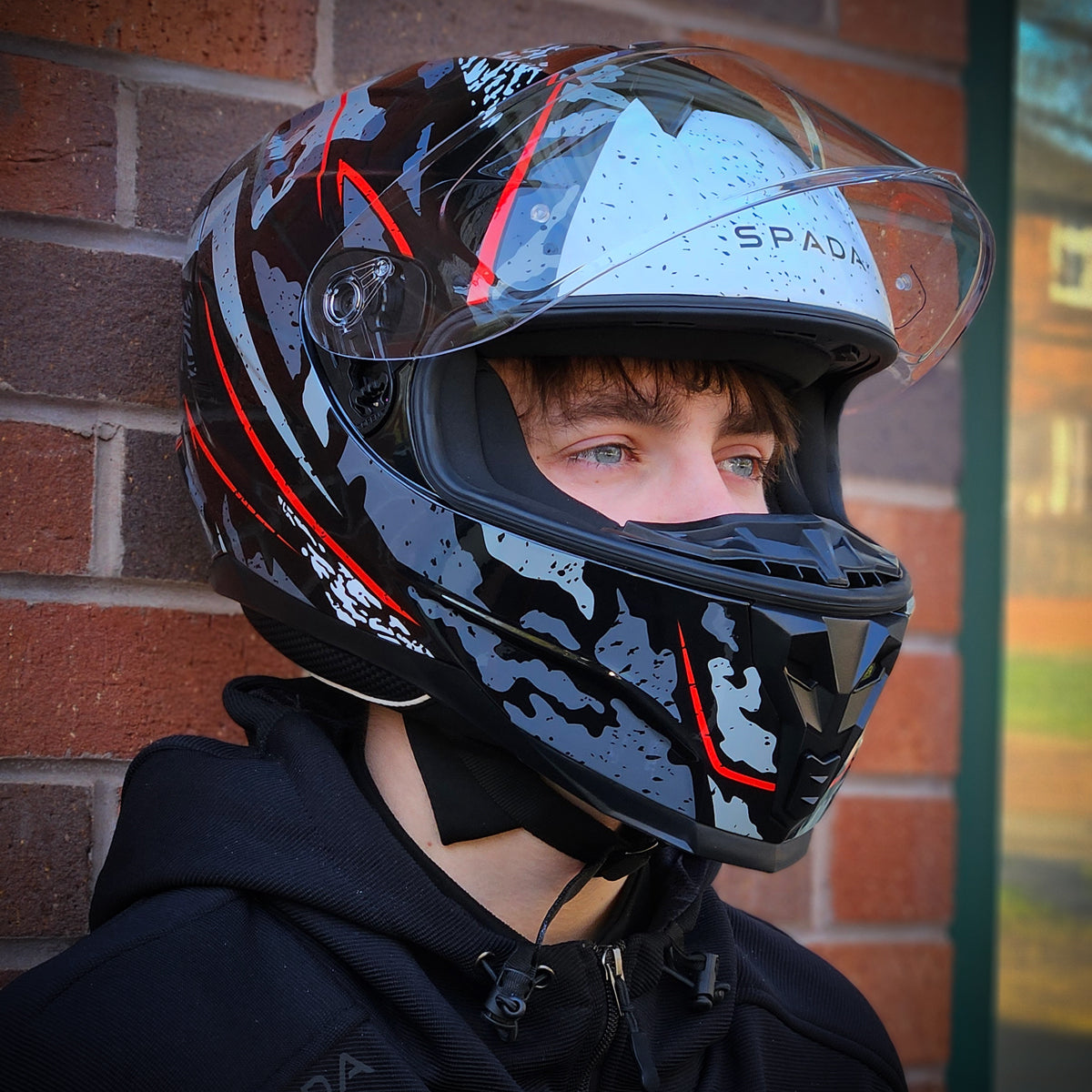 Spada Raiden 2 Meisai Red Camo Red FREE UK Delivery, FREE 365 Day Returns | Moto Central