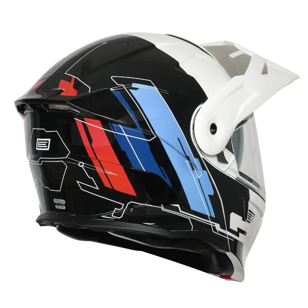 cyborg style ls2 helmet FF812 Kids Cyberg Purple Cyan ring chin strap and emergency release for added safety Origine Adventure 22.06 Cyborg Sand