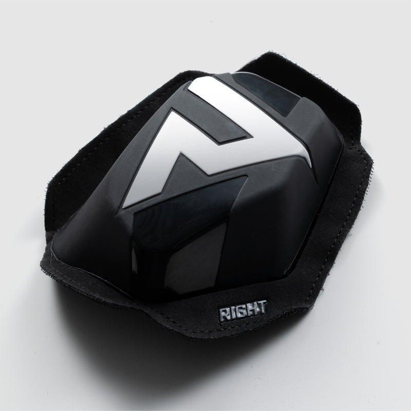 Rebelhorn Detachable Knee Slider (Velro System) Black / White FREE UK Delivery, FREE 365 Day Returns | Moto Central