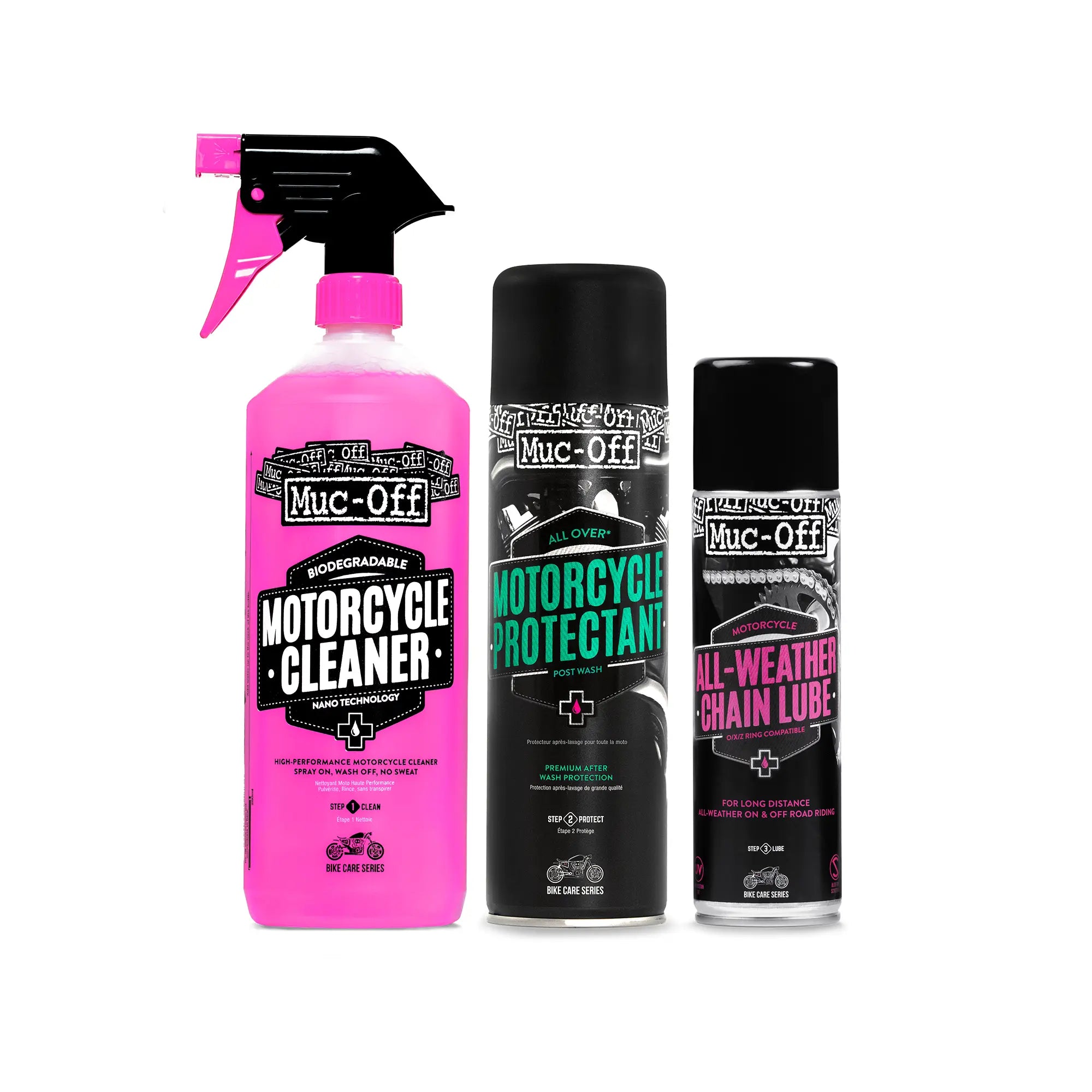Muc-Off V2 Motorcycle Clean Protect Lube Kit FREE UK Delivery, FREE 365 Day Returns | Moto Central