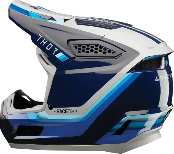 Thor Fleet Defy Blue / Grey - FREE UK Shipping, FREE 365 Day Returns | Moto Central