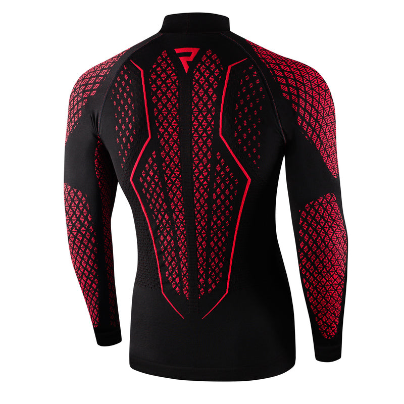 Rebelhorn Therm 2 Thermoactive Long Sleeves T-Shirt Black / Red FREE UK Delivery, FREE 365 Day Returns | Moto Central