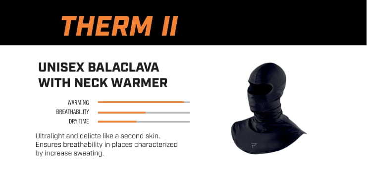 Rebelhorn Therm 2 Thermoactive Balaclava Black / Grey FREE UK Delivery, FREE 365 Day Returns | Moto Central
