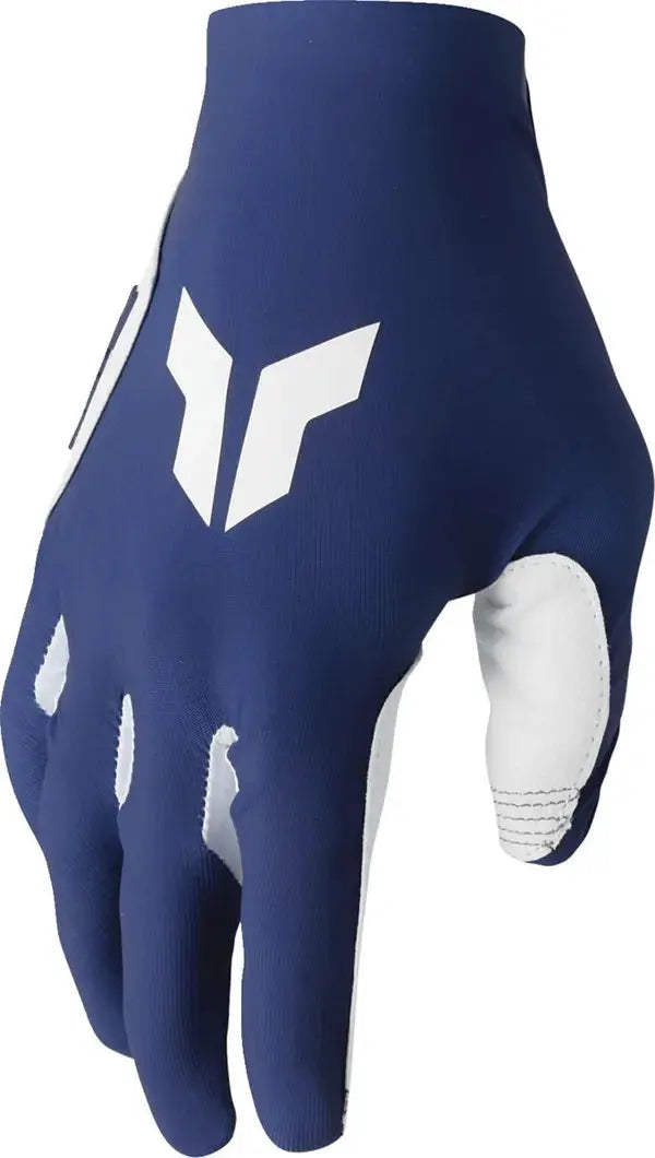 Thor Sportmode Iconic Textile Gloves Navy / White - FREE UK Shipping, FREE 365 Day Returns | Moto Central
