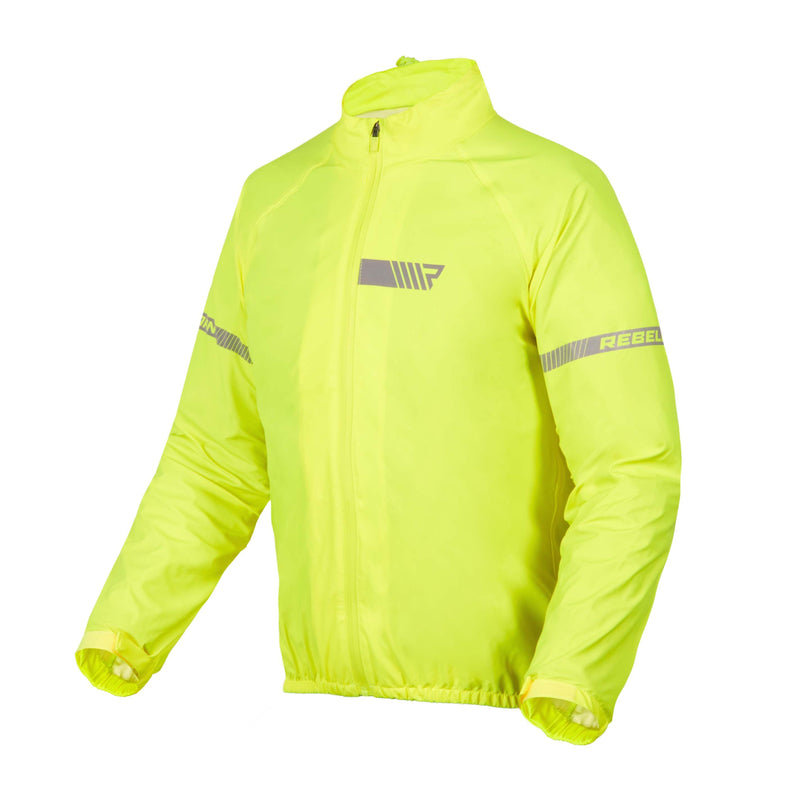 Rebelhorn Ocean Rain Over Jacket Fluo Yellow FREE UK Delivery, FREE 365 Day Returns | Moto Central