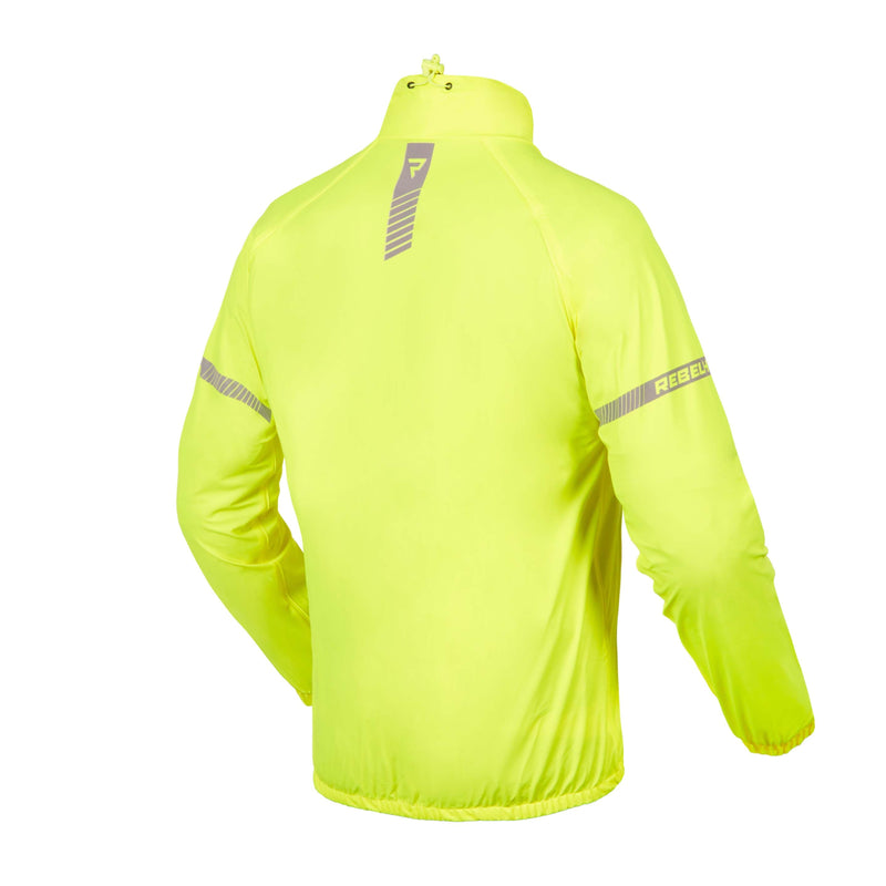 Rebelhorn Ocean Rain Over Jacket Fluo Yellow FREE UK Delivery, FREE 365 Day Returns | Moto Central