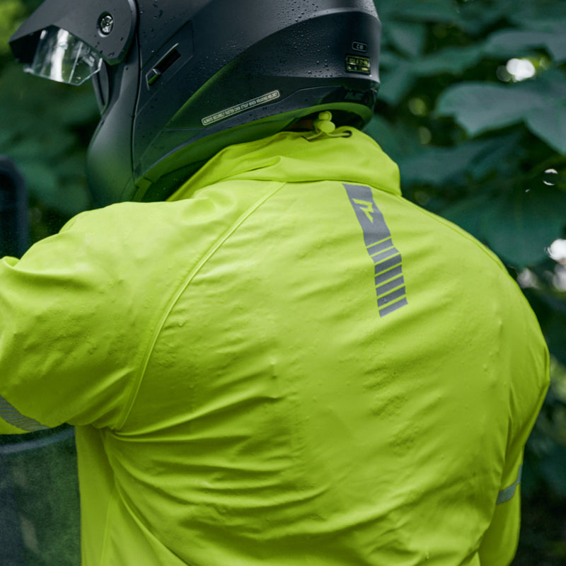 Rebelhorn Ocean Rain Over Jacket Fluo Yellow FREE UK Delivery, FREE 365 Day Returns | Moto Central
