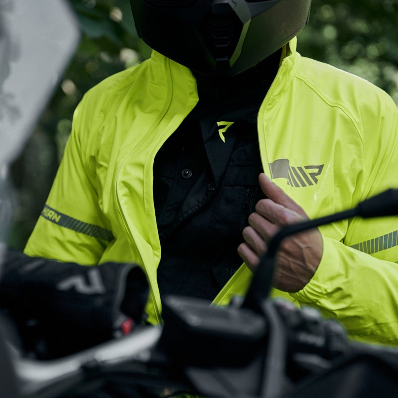 Rebelhorn Ocean Rain Over Jacket Fluo Yellow FREE UK Delivery, FREE 365 Day Returns | Moto Central