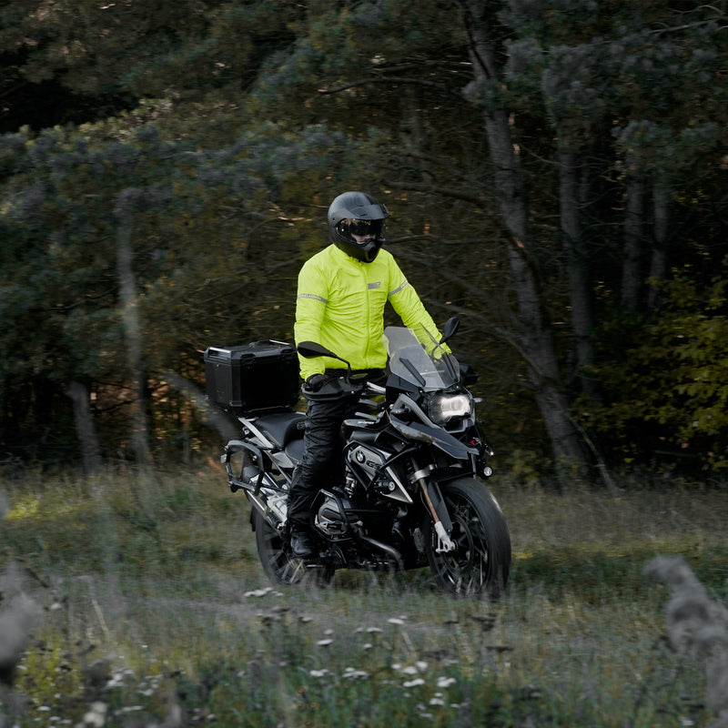 Rebelhorn Ocean Rain Over Jacket Fluo Yellow FREE UK Delivery, FREE 365 Day Returns | Moto Central