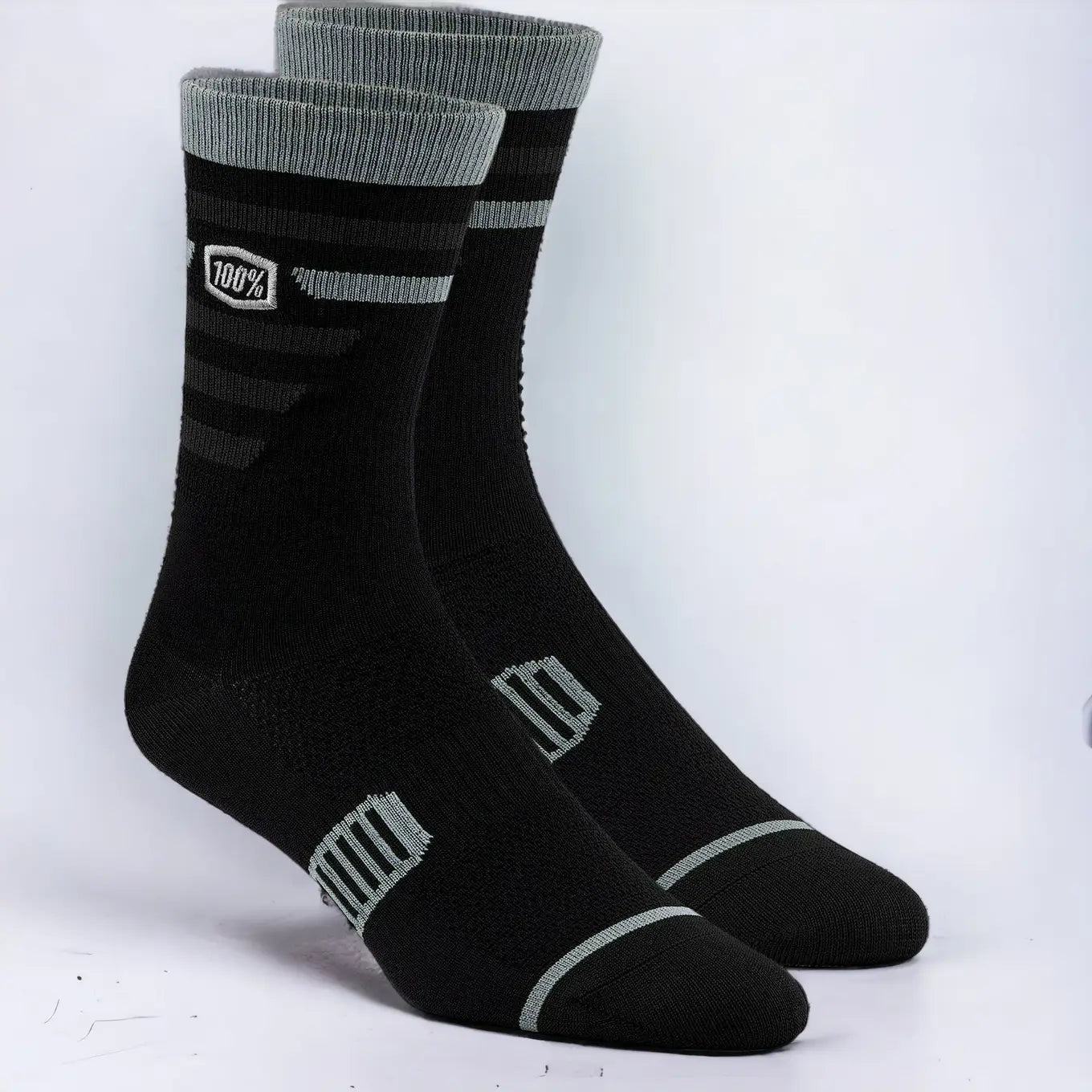 100% Advocate Performance Socks Black / Grey - FREE UK Shipping, FREE 365 Day Returns | Moto Central