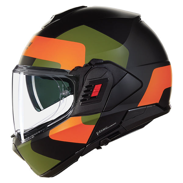 Nolan N120-1 Omocromo Modular Black / Orange / Green