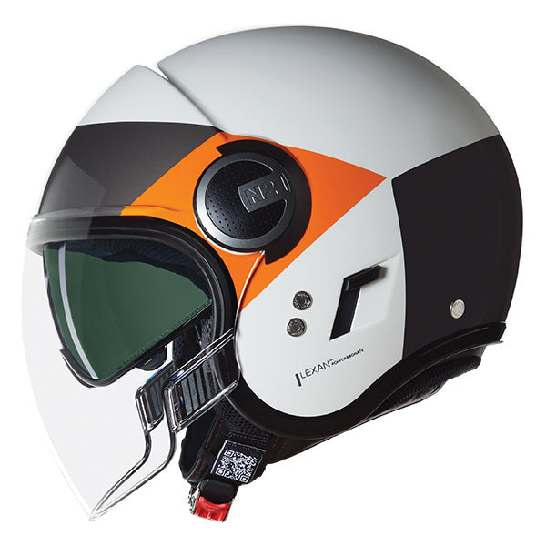Nolan N21 Visor 06 Onirico White / Orange / Silver