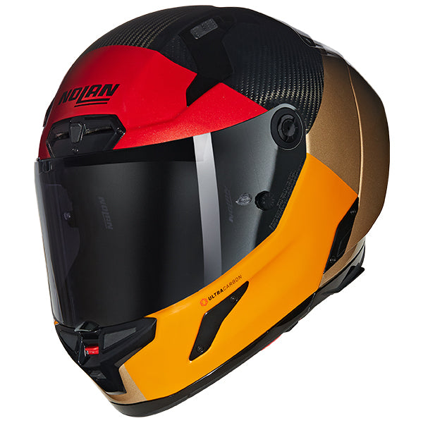 Nolan X-804 RS Blocco Carbon / Orange / Red