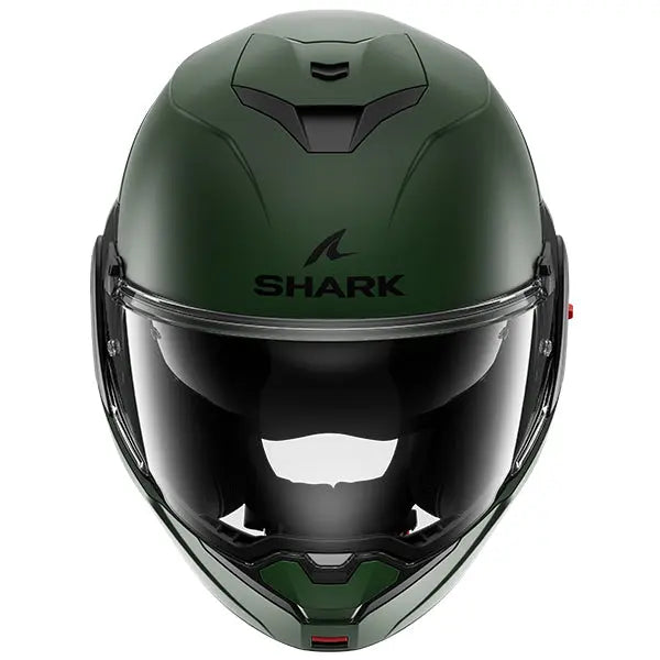 Shark OXO Helmet Blank Matt Green  - FREE UK Shipping, FREE 365 Day Returns | Moto Central