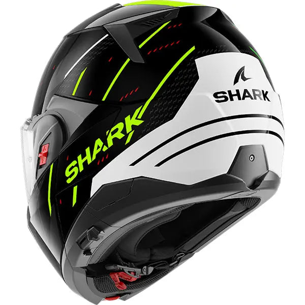 Shark OXO Rydger Helmet Black / White / Fluo Yellow  - FREE UK Shipping, FREE 365 Day Returns | Moto Central