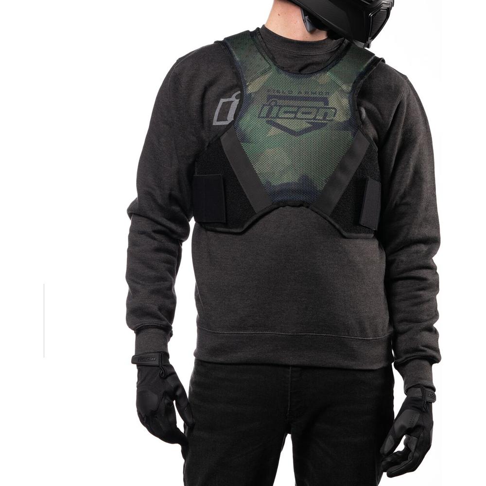 Icon Field Armor Softcore Vest Black / Camo Green